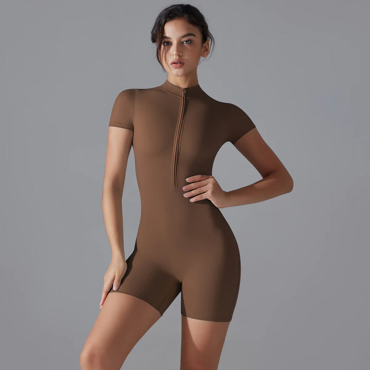 Flex Fit Zippered Bodysuit